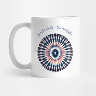 Breathe Deeply, Live Mindfully Yoga Meditation Zen Mug